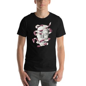Snake Surrounding Skull  Short-Sleeve Unisex T-Shirt