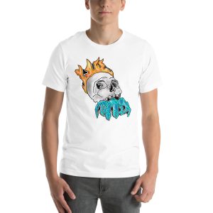 Crab With Skull With  Flames Short-Sleeve Unisex T-Shirt